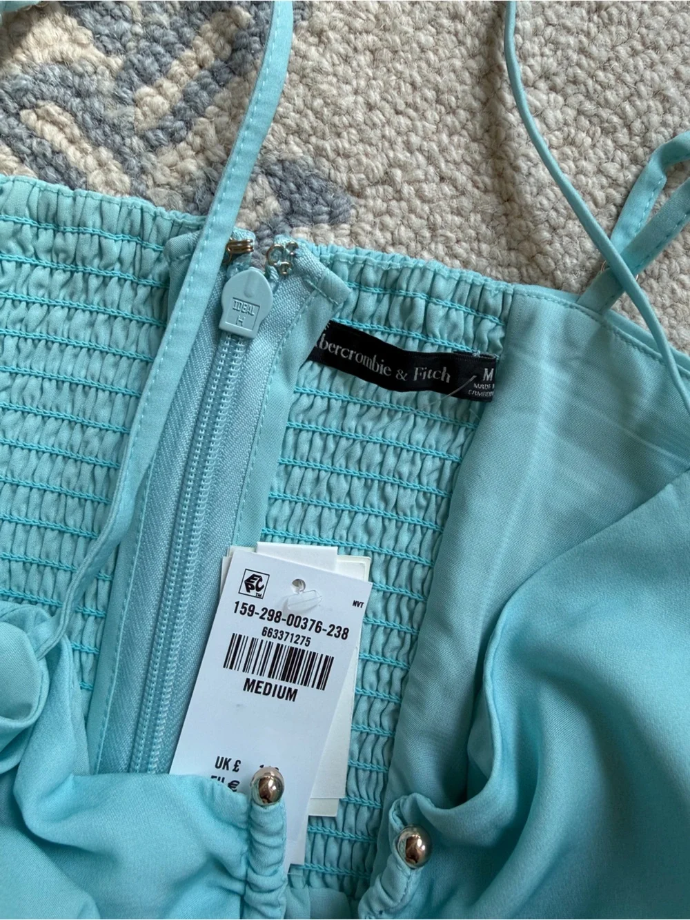 NWT Abercrombie Bra-Free Hardware Maxi Dress